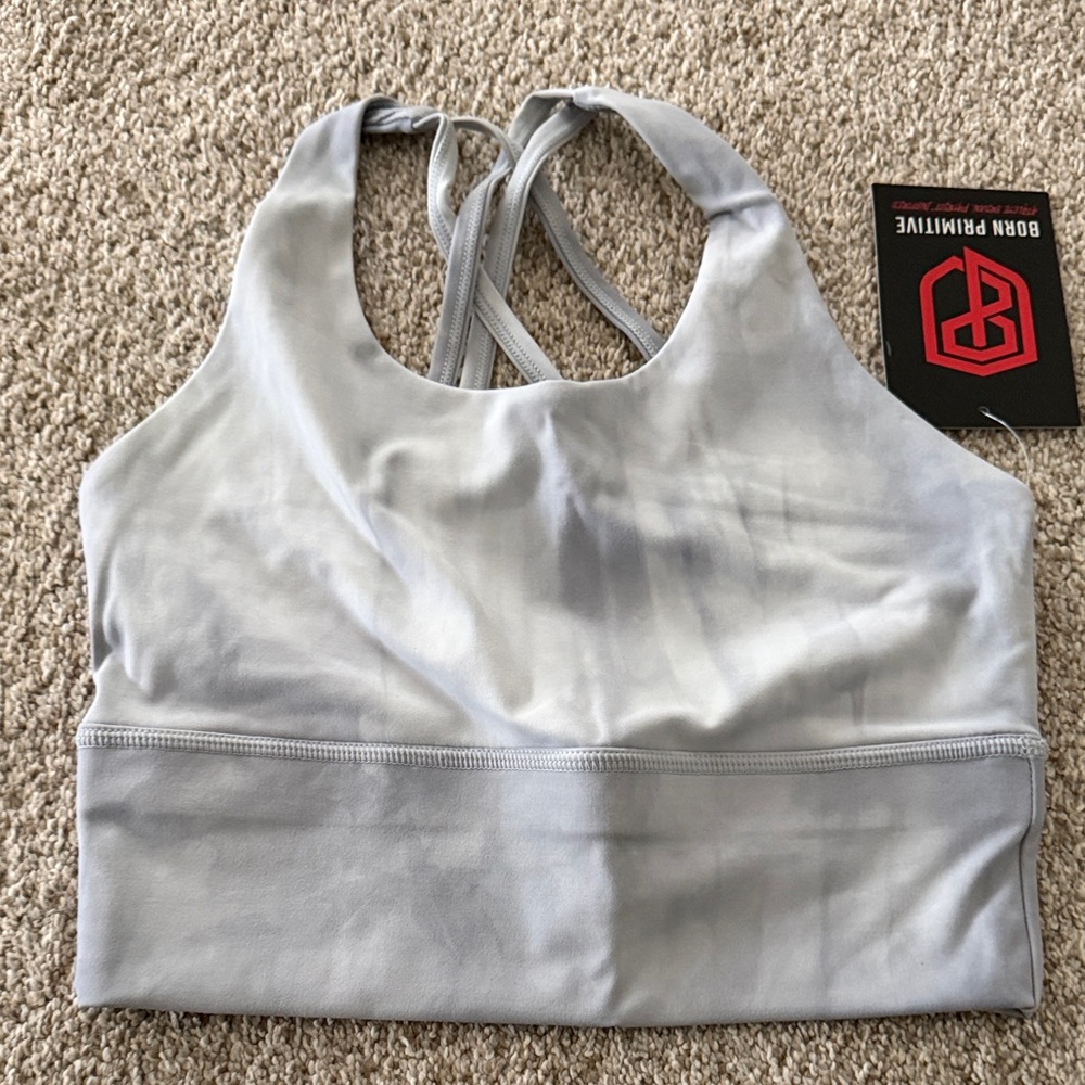 Born Primitive Light Gray Sports Bra
